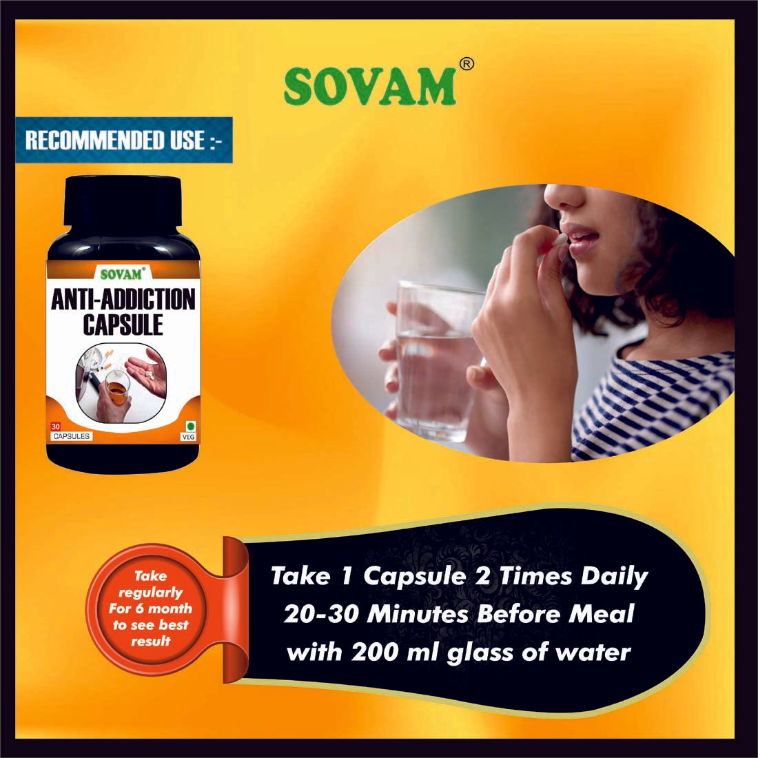 Sovam Anti-Addiction 30 Capsule