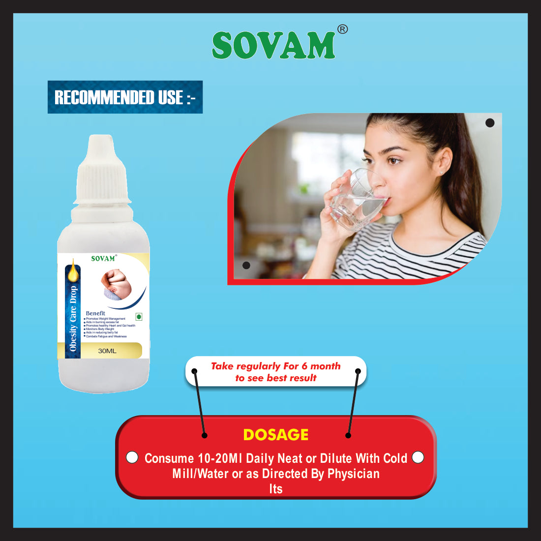 Sovam Obisity Care Liquid drop 30ml