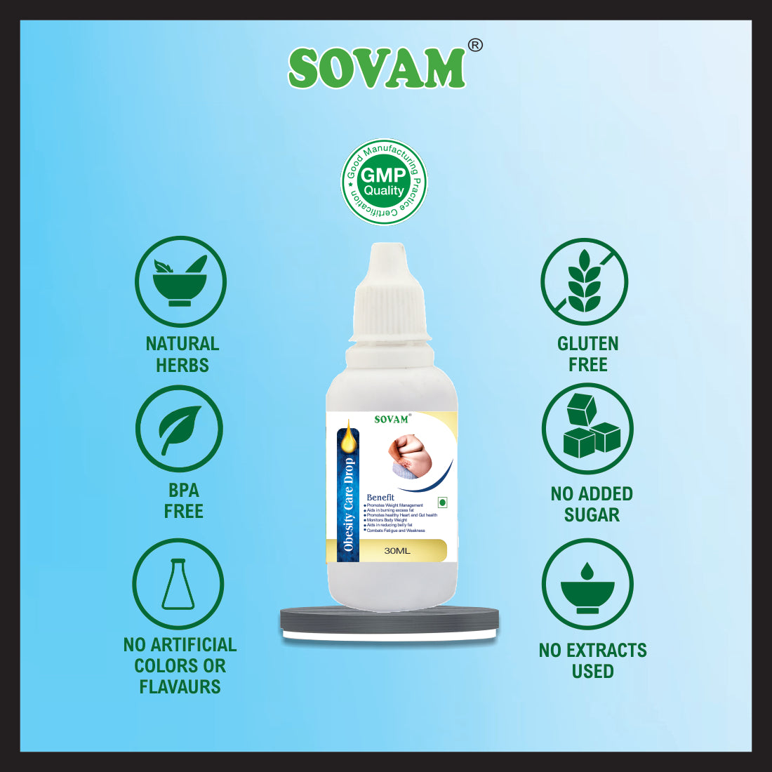 Sovam Obisity Care Liquid drop 30ml