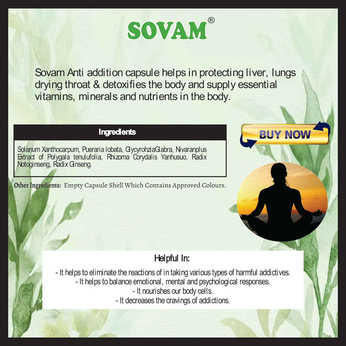 Sovam Obisity Care Liquid drop 30ml