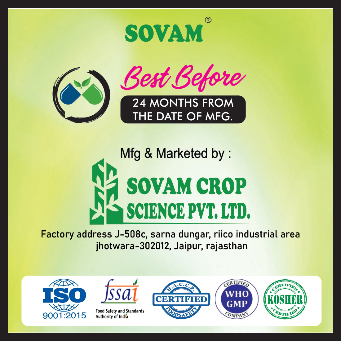 Sovam Tulsi Drops Pure Herbs Used 30Ml