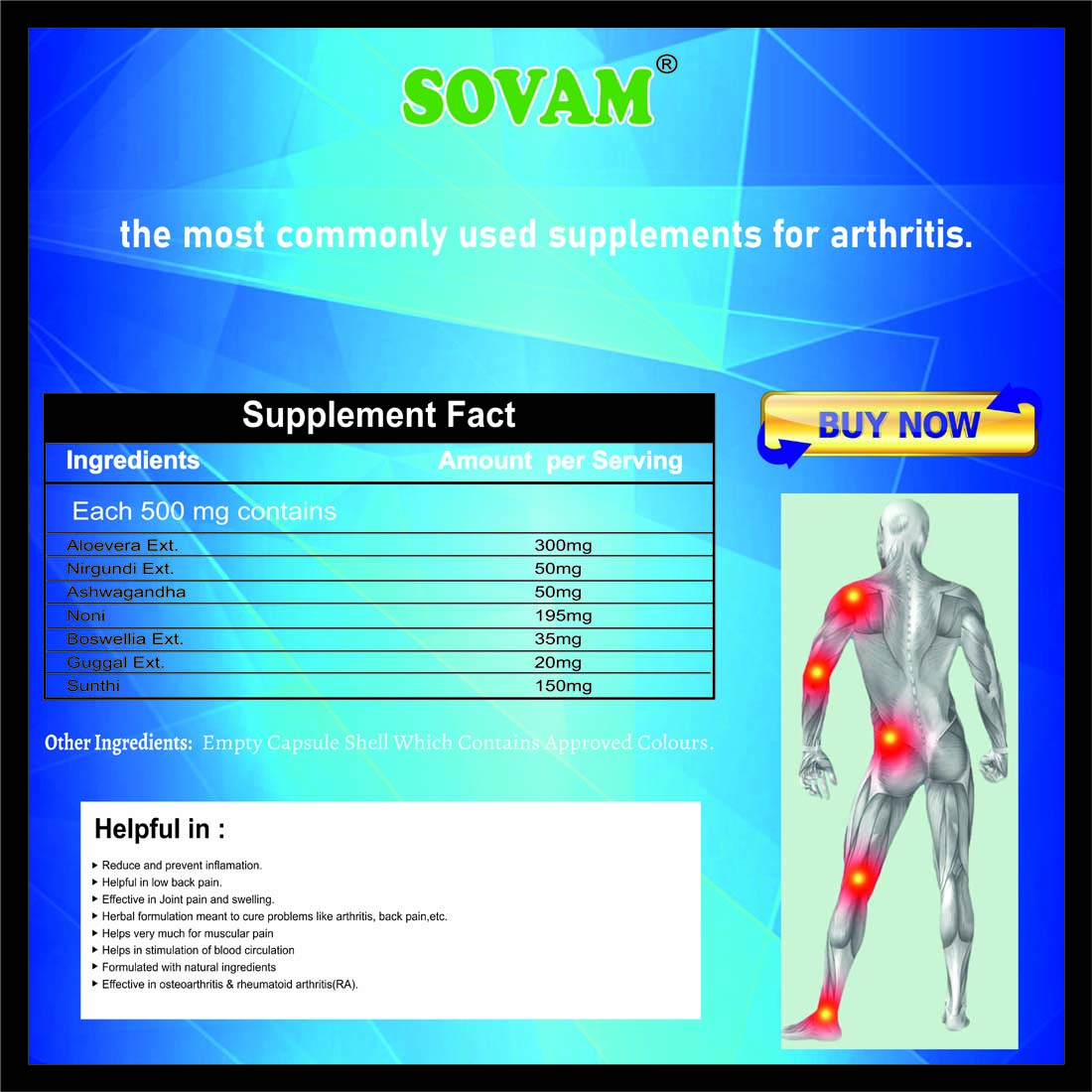 Sovam Joint Care 30 Capsules