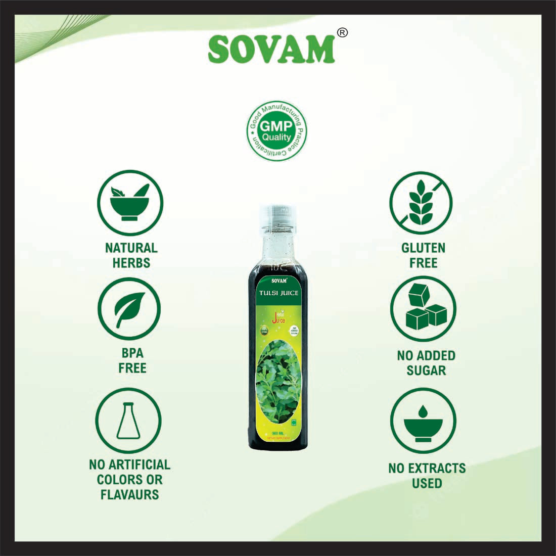 Sovam Tulsi Juice 500ml,