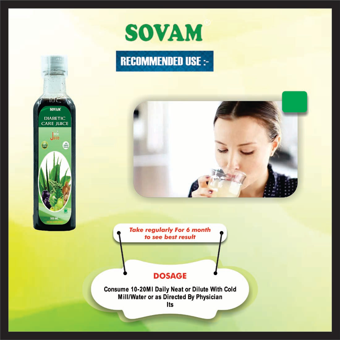 Diab-O-Care Juice Ayurvedic Tonic Diabetes 500 ML | Sovam Ayurveda