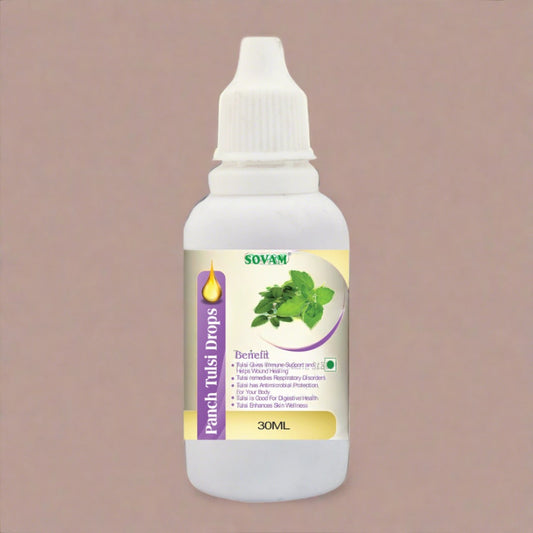 Sovam Pure Herbs Used Panch Tulsi Drops 30 Ml