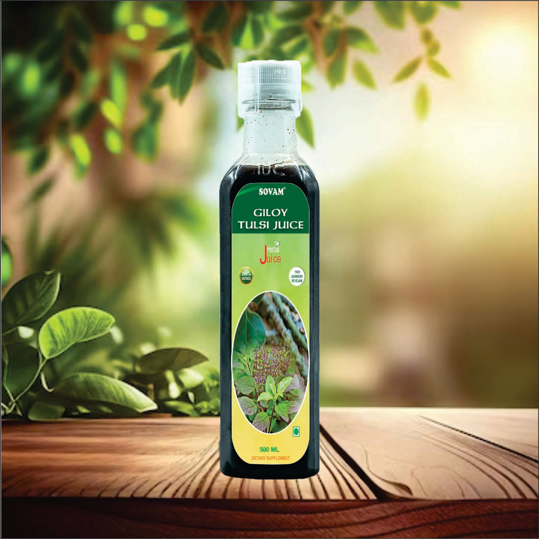 Sovam Giloy Tulsi Juice - Boosts Immunity