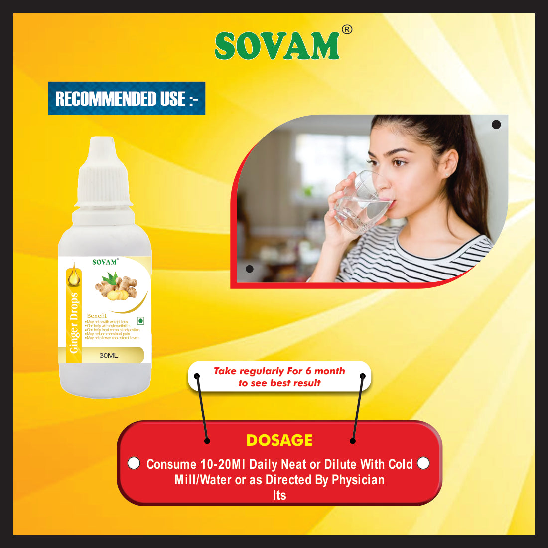 Sovam Ginger Liquid Drops 30 Ml