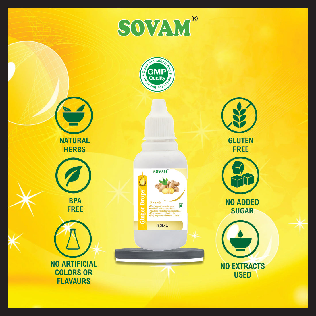 Sovam Ginger Liquid Drops 30 Ml