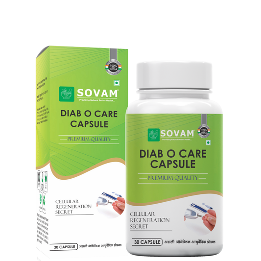 Diab-O-Care Capsules Ayurvedic Medicine for Diabetes | Sovam Ayurveda