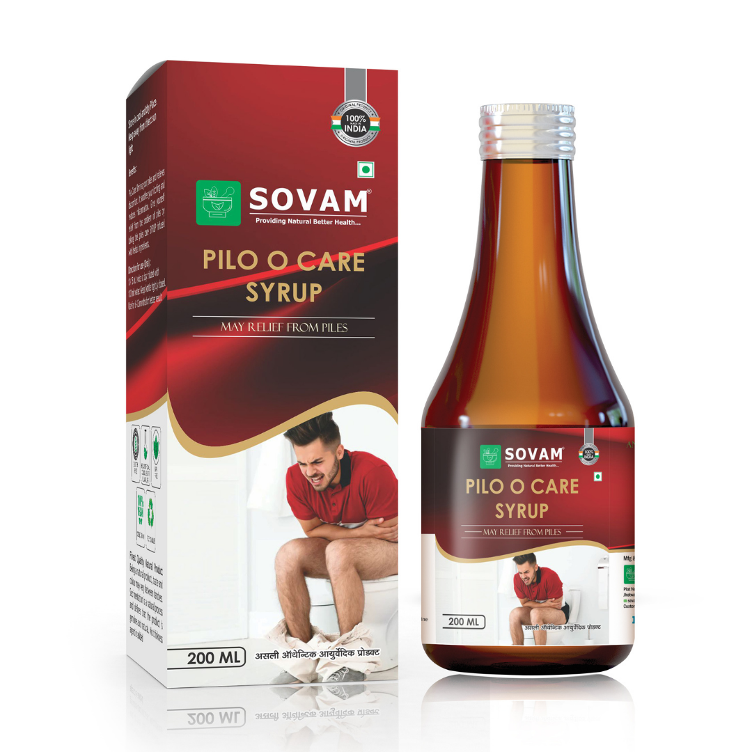 Pilo O care Syrup Ayurvedic piles solution | Sovam Ayurveda