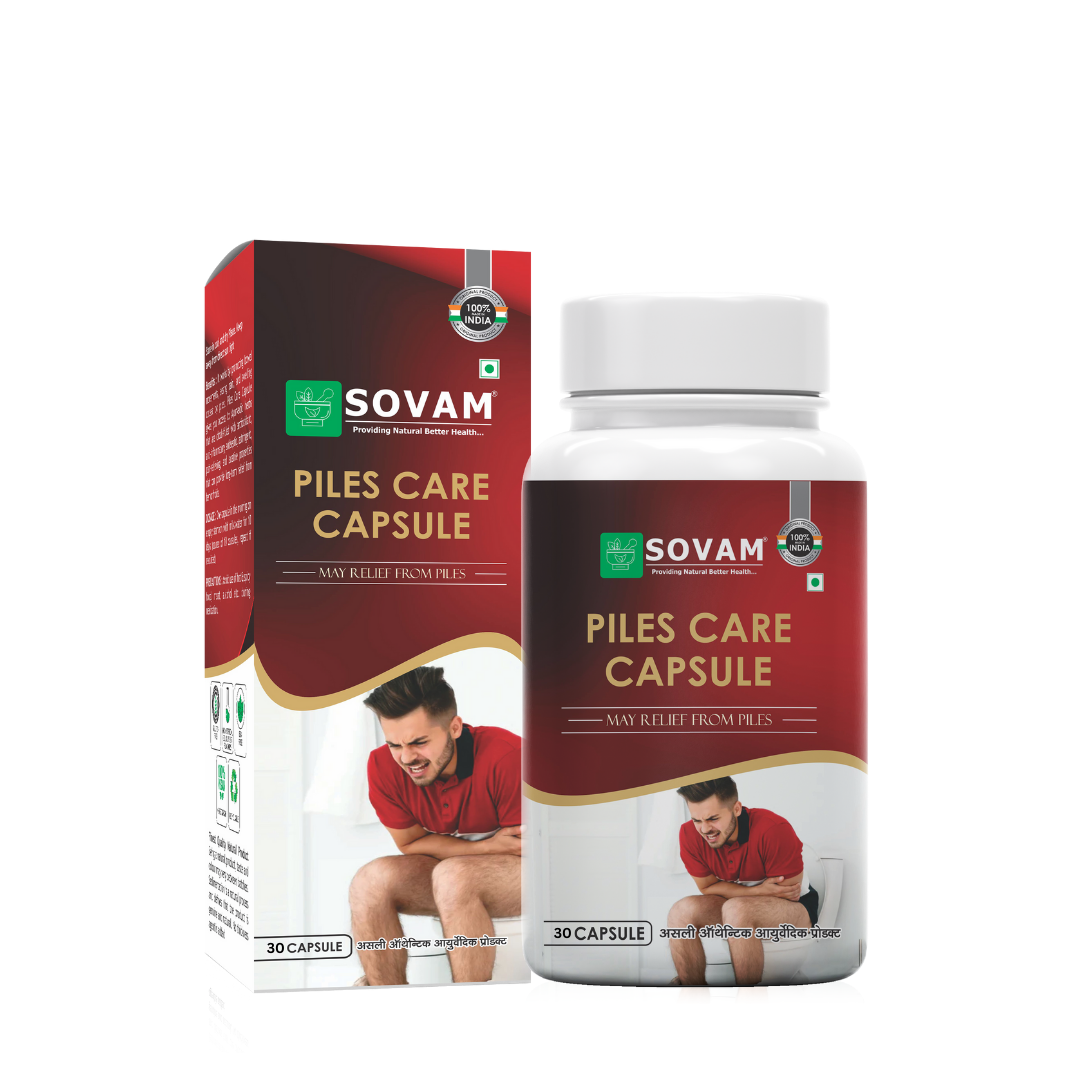 Pilo O Care Capsule Ayurvedic Medicine 30 Capsules | Sovam Ayurveda