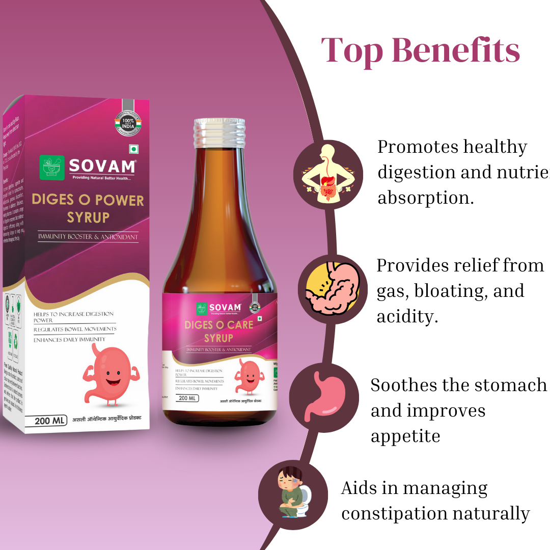 Diges O Power Syrup best digestive syrup | Sovam Ayurveda