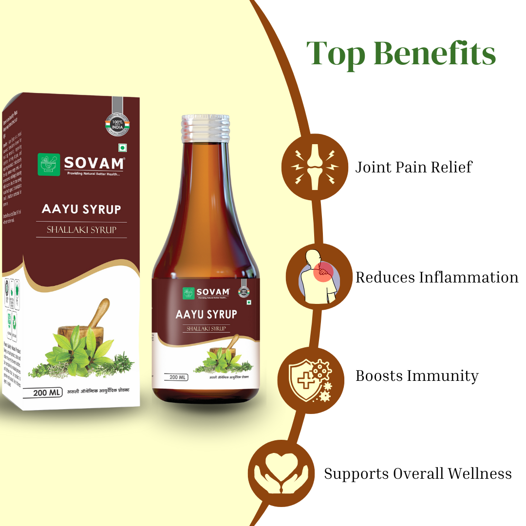 Aayu Syrup Shallaki Syrup Ayurvedic health tonic| Sovam Ayurveda