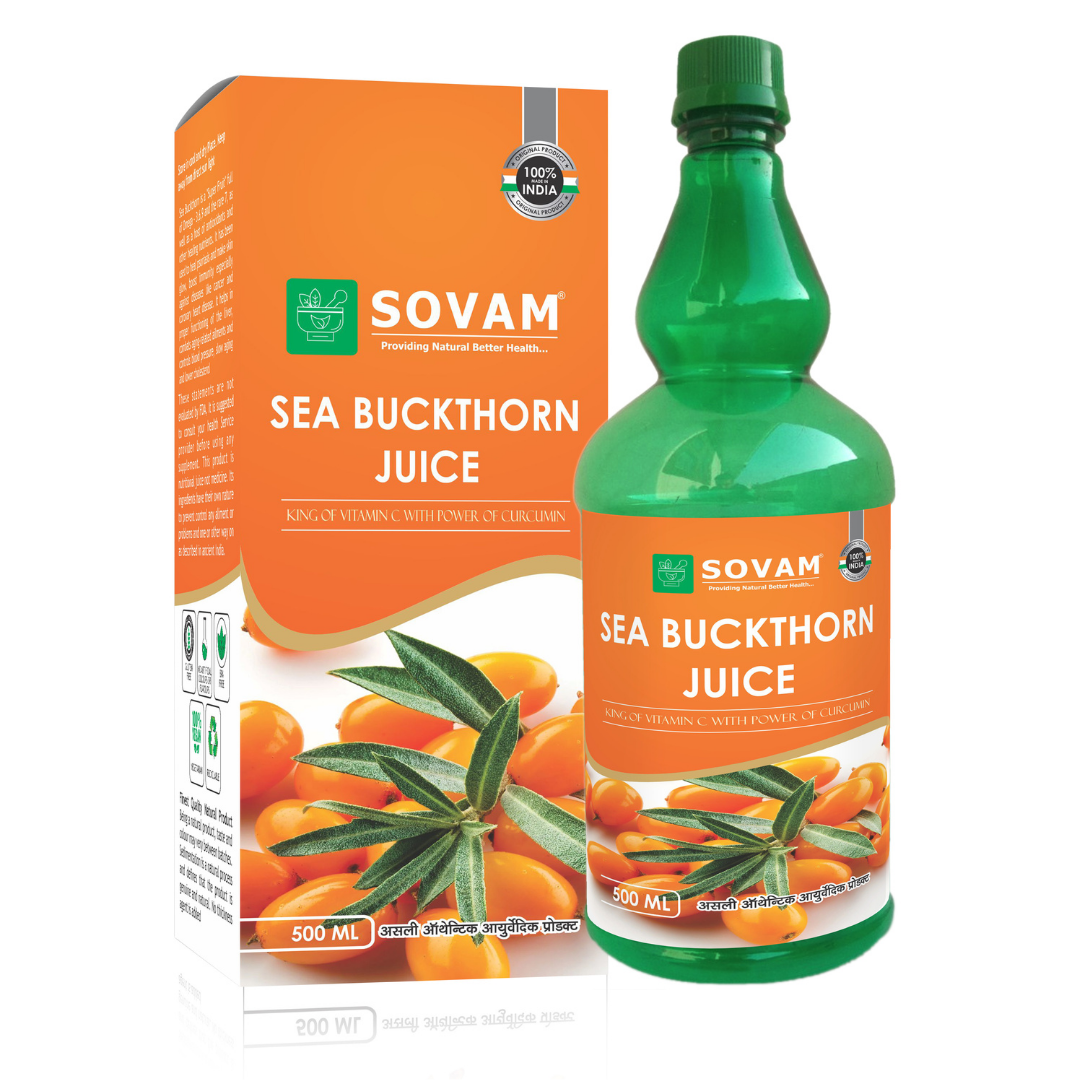 seabuckthorn juice 500Ml Ayurvedic health tonic | Sovam Ayurveda