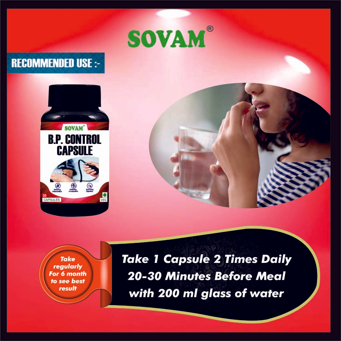 Sovam B.P Control 30 Capsules