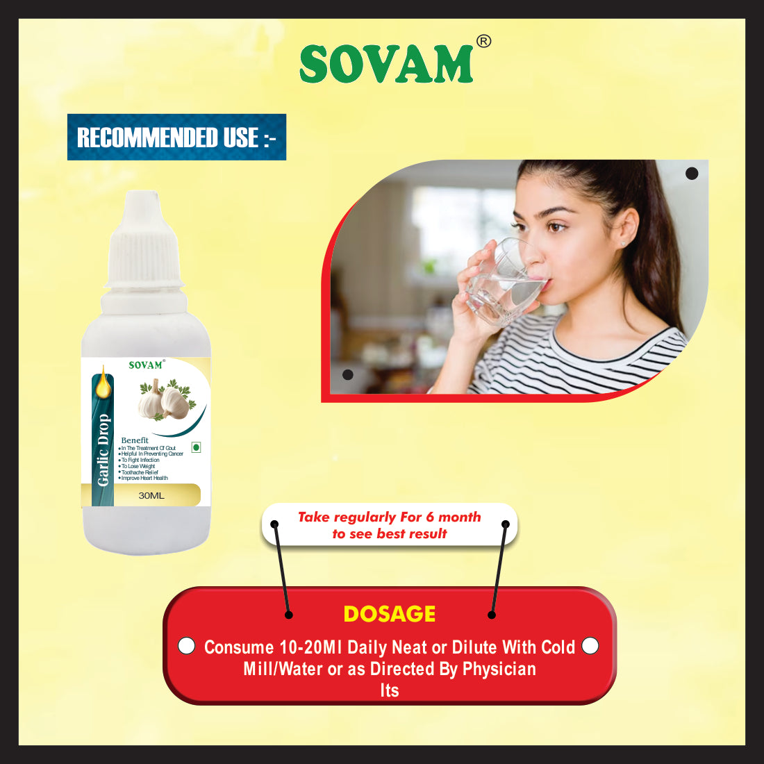 Sovam Garlic Liquid Drops