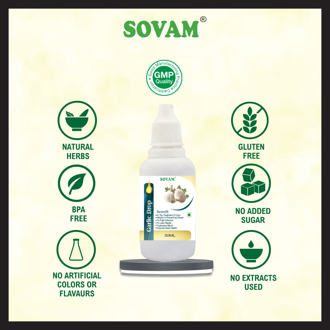 Sovam Garlic Liquid Drops