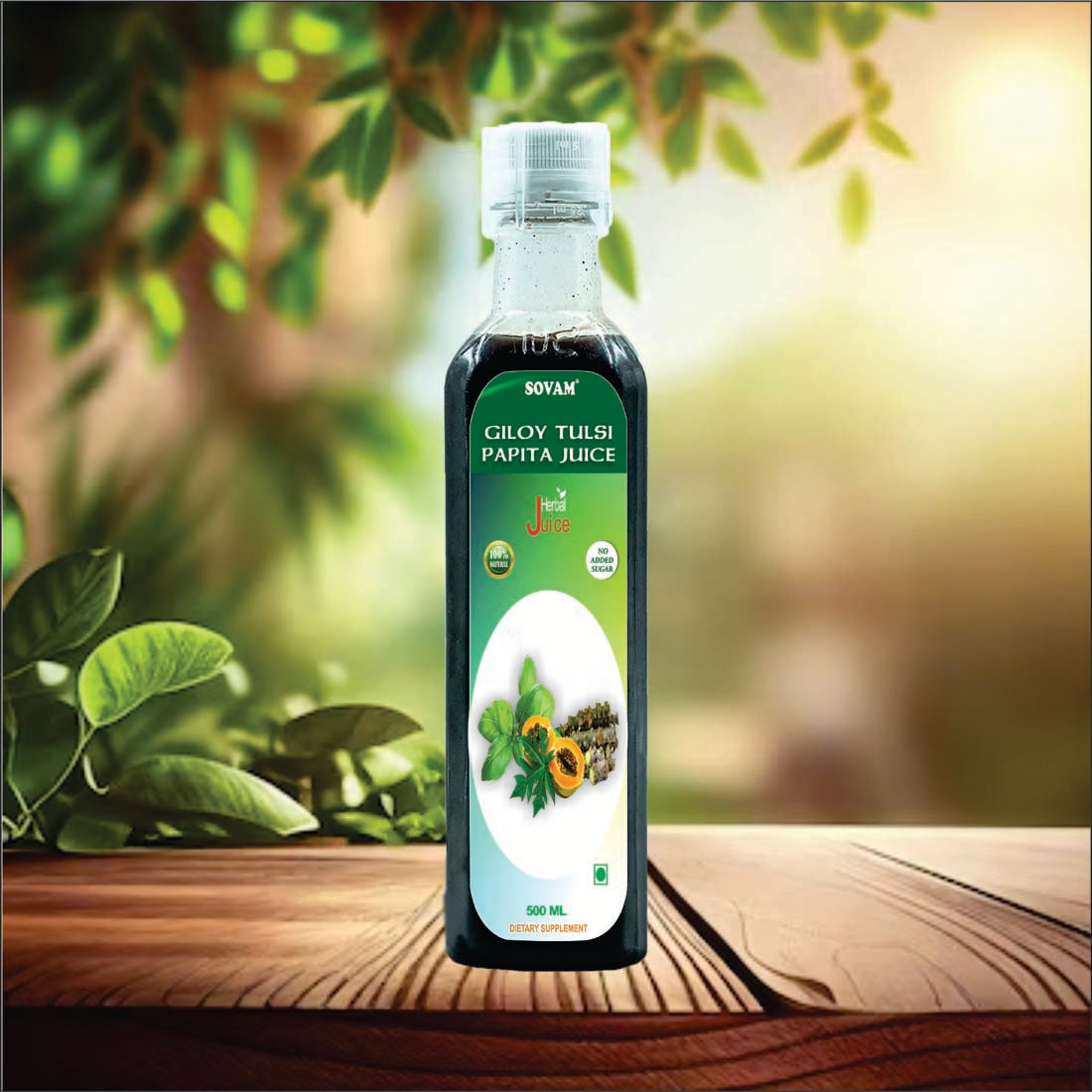 Sovam Giloy Papita Tulsi Juice 500ml