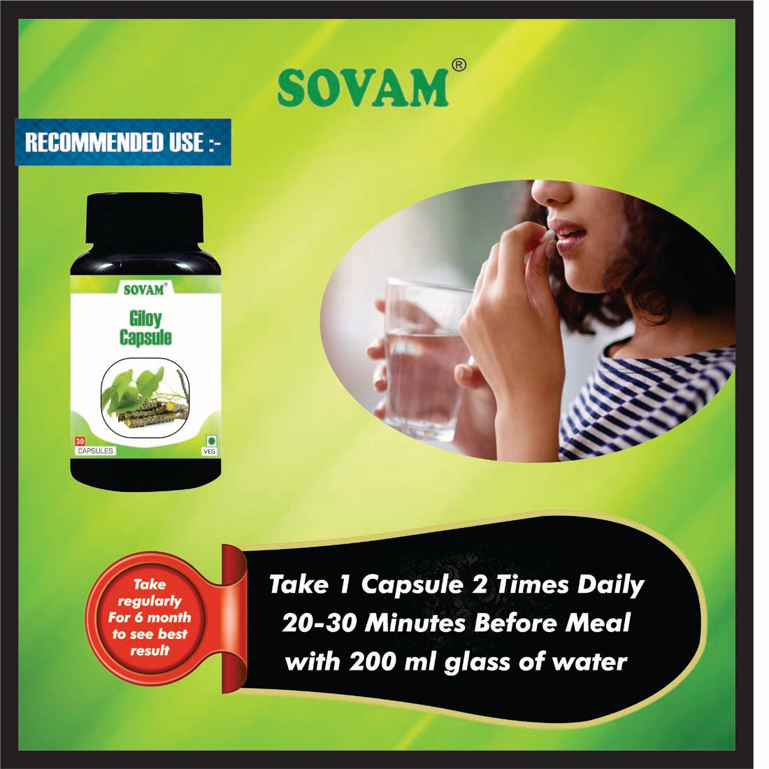 Sovam Giloy 30 Capsule