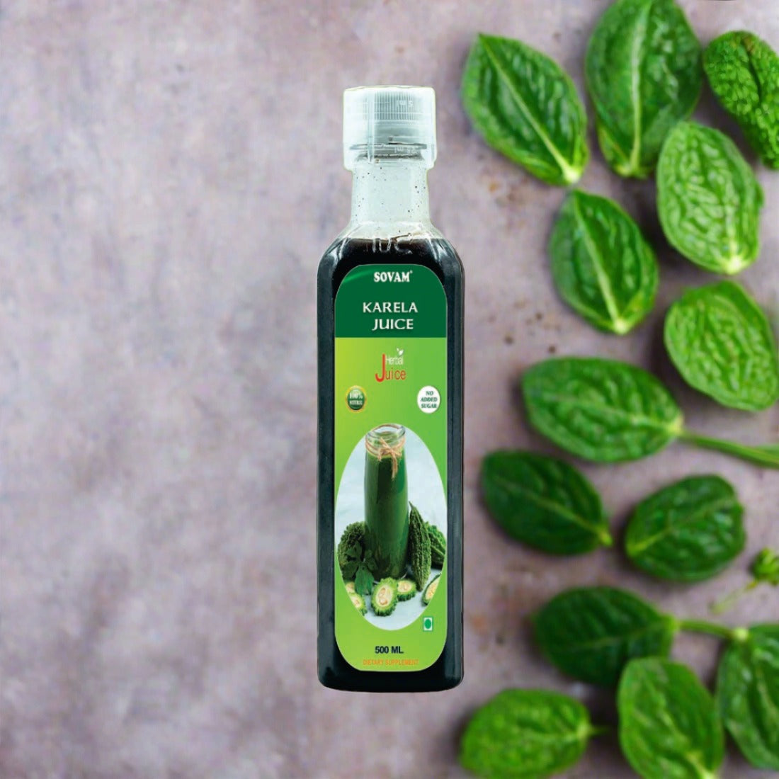 Natural Karela Juice - 500 ml - SOVAM AYURVEDA