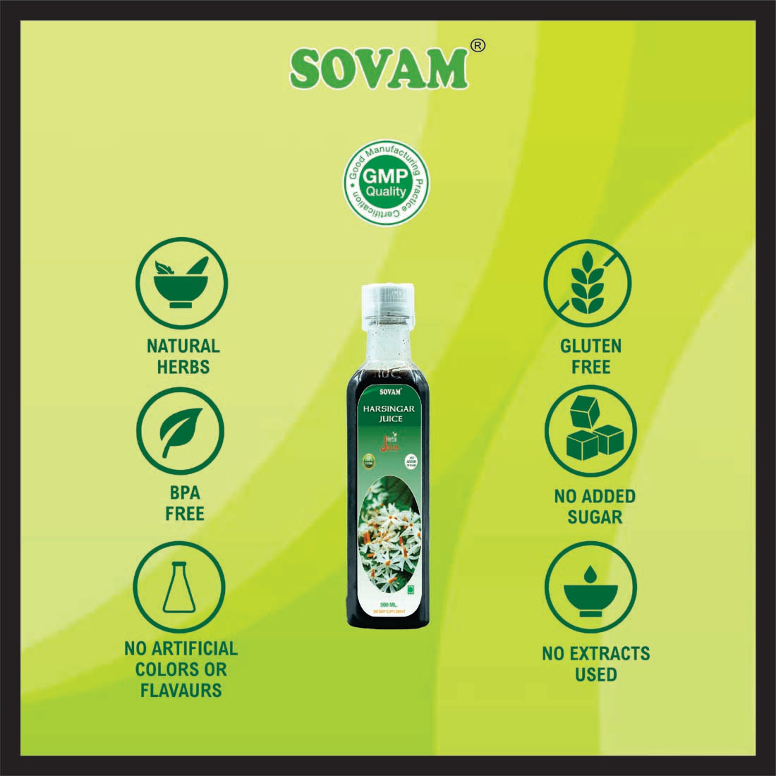 Sovam Harshringar Leaf liquid Juice500ml