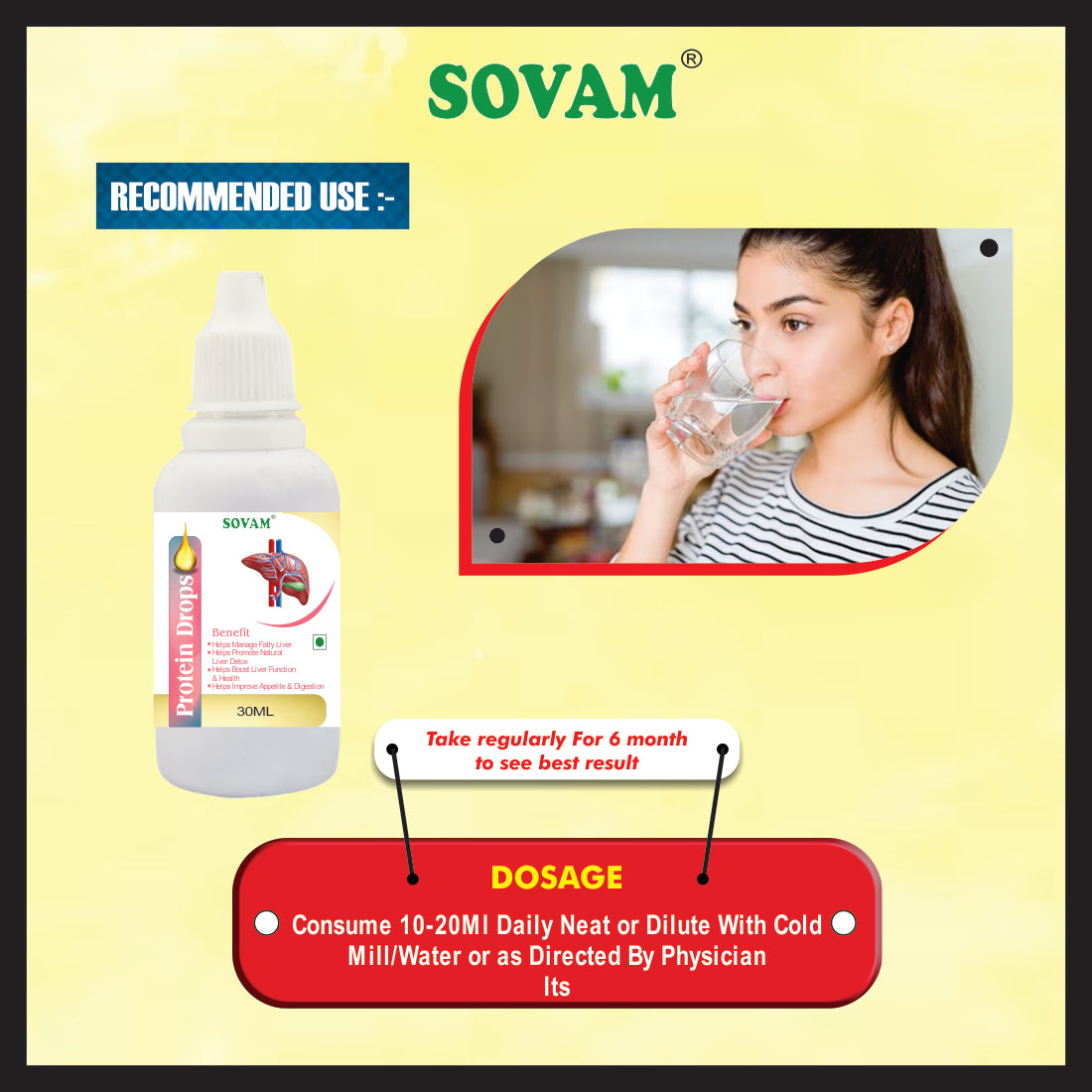 Sovam Protein Liquid Drops