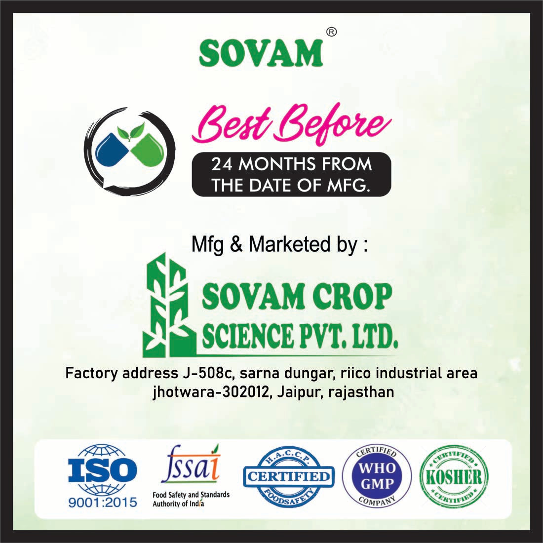 Sovam Organic Wheatgrass 30 Capsules