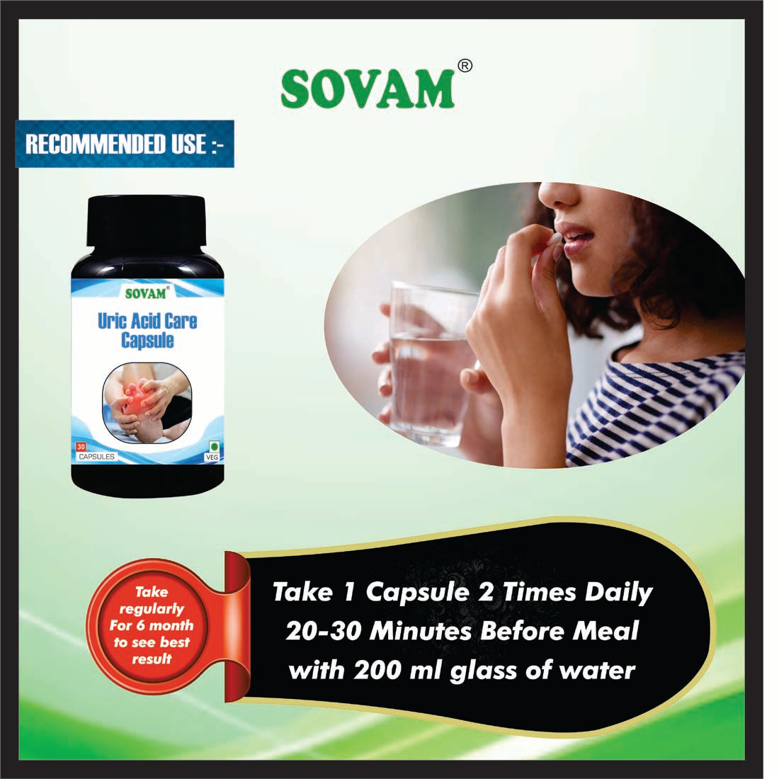 Sovam Uric Acid Care 30 Capsule