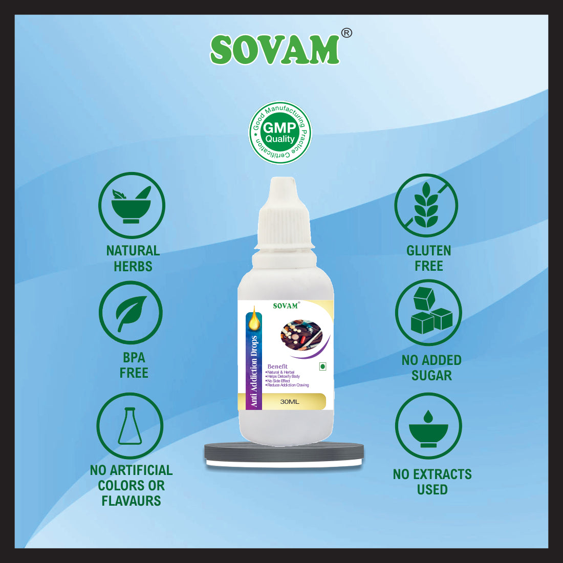 Sovam Anti Addiction30ml Drops,