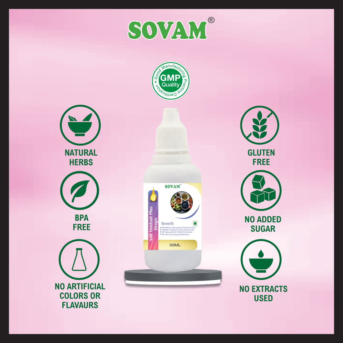 Sovam Antioxidant Plus 30 ml  Drops