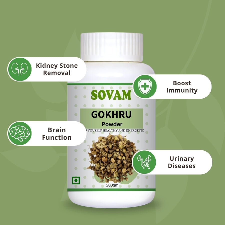 Buy Sovam Gokhru Powder 200gm