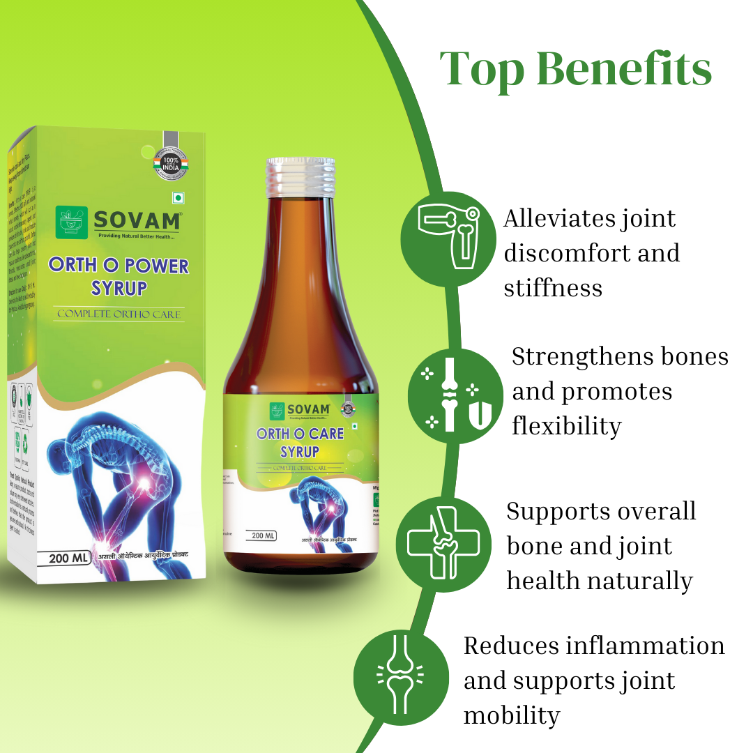 Ortho O Power Syrup Bone and joint health | Sovam Ayurveda