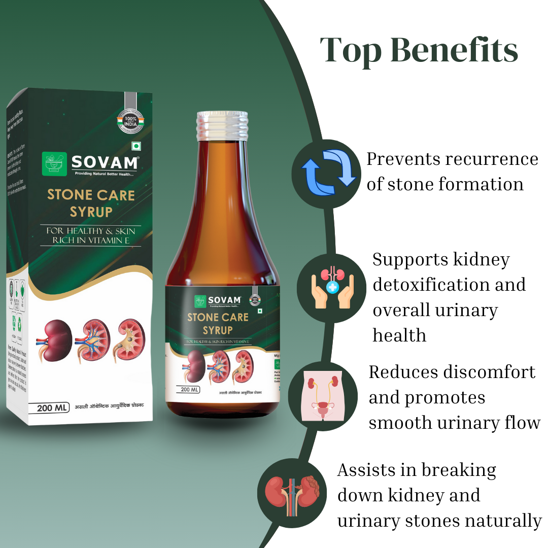 Stone Care Syrup kidney stone tonic | Sovam Ayurveda