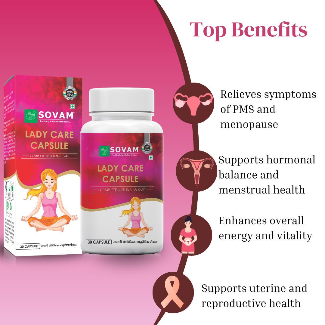 Lady Care Capsules women's health | Sovam Ayurveda