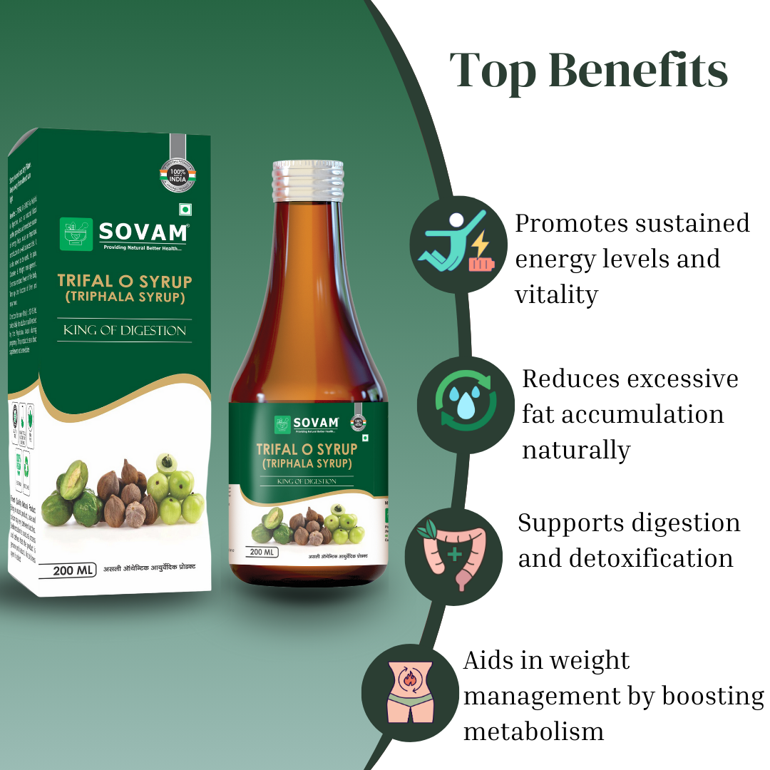 Trifal O Syrup digestive tonic | Sovam Ayurveda