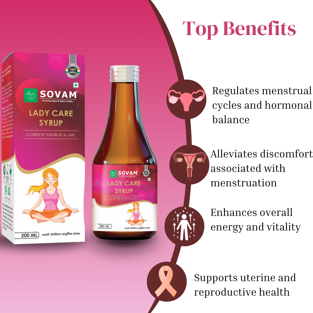 Lady Care Syrup Women's health syrup | Sovam Ayurveda