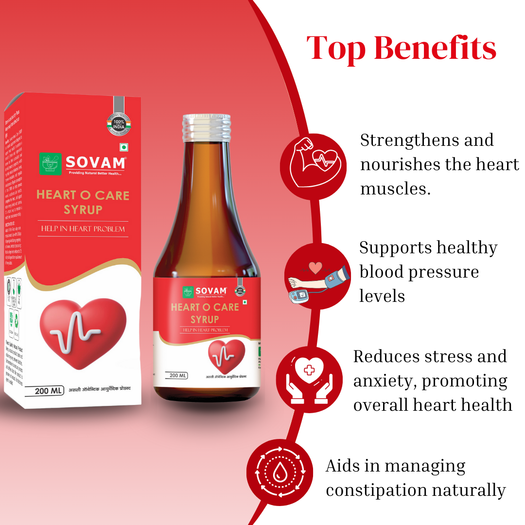 Heart O Care Syrup Ayurvedic Heart Tonic | Sovam Ayurveda