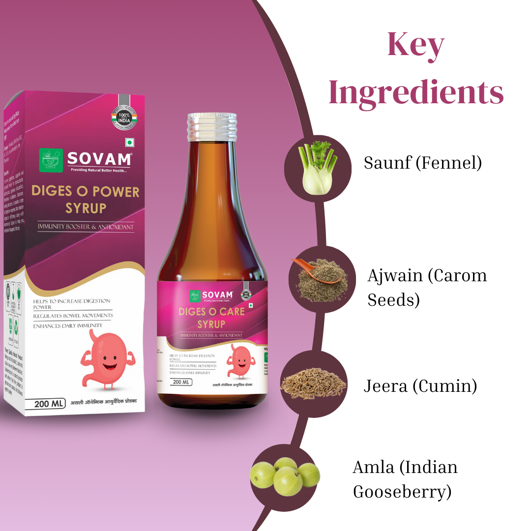 Diges O Power Syrup best digestive syrup | Sovam Ayurveda