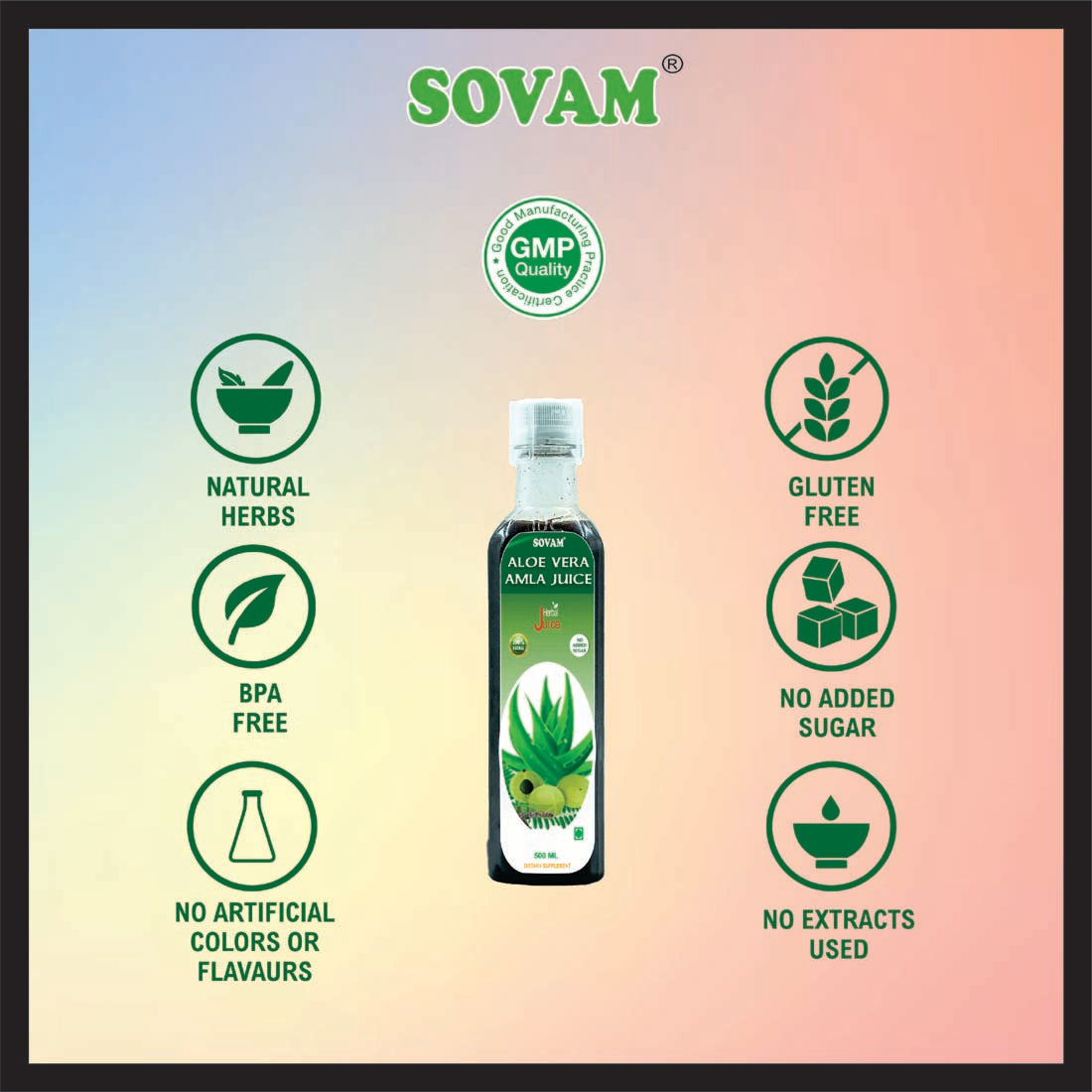 Aloe Vera Amla Juice - Immunity & Wellness Boost - SOVAM AYURVEDA