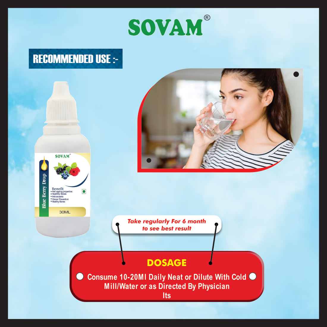 Sovam Blue Berry Drop 30ml