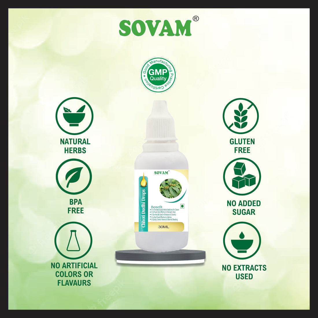 Sovam Dudhi liquid Drops