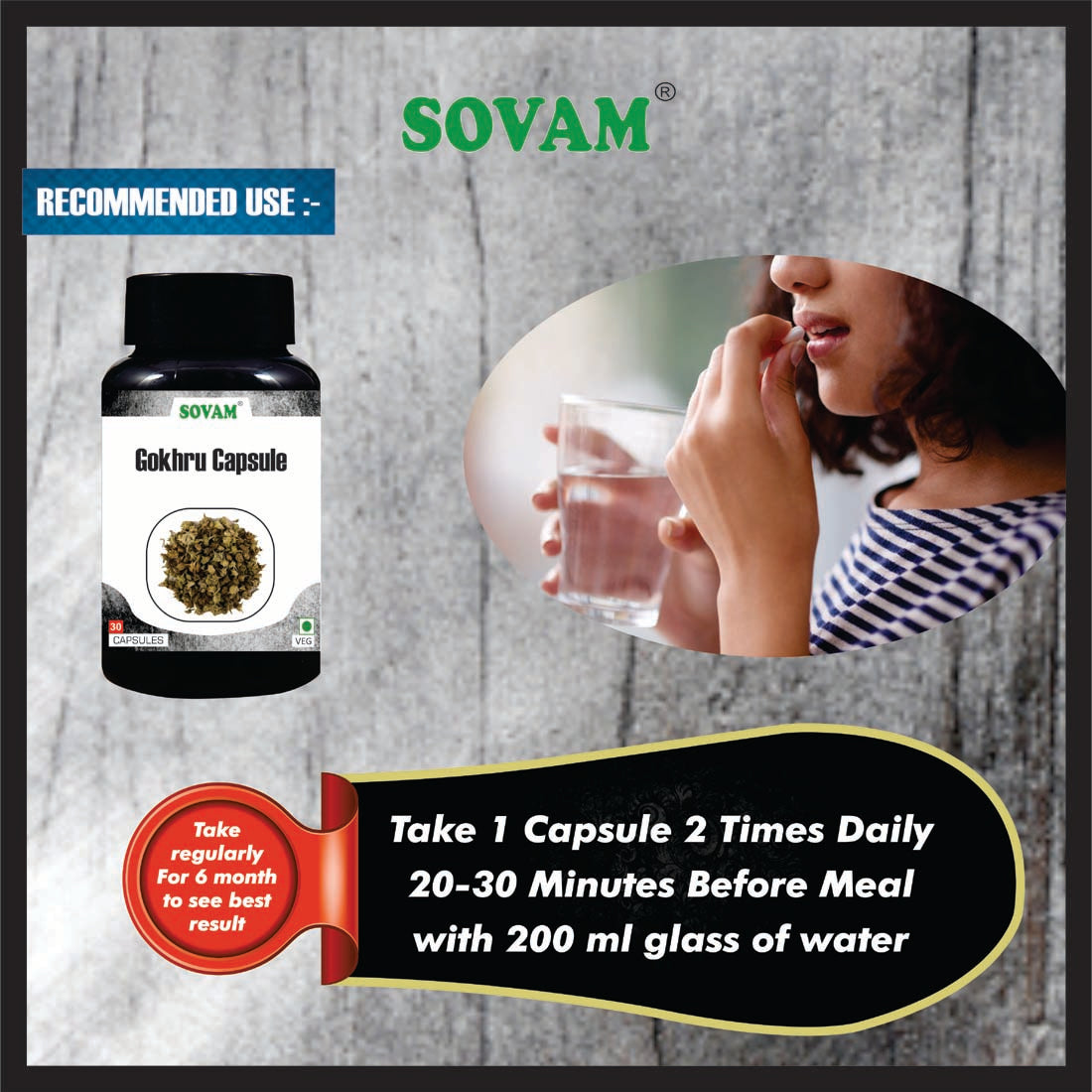 Sovam Gokhru 30 Capsule