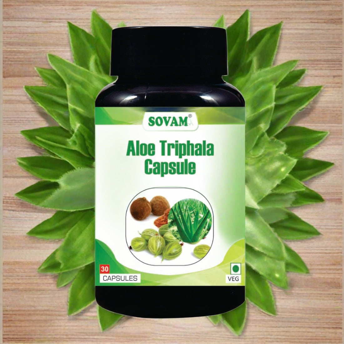 Sovam Aloevera Triphala 30 Capsules