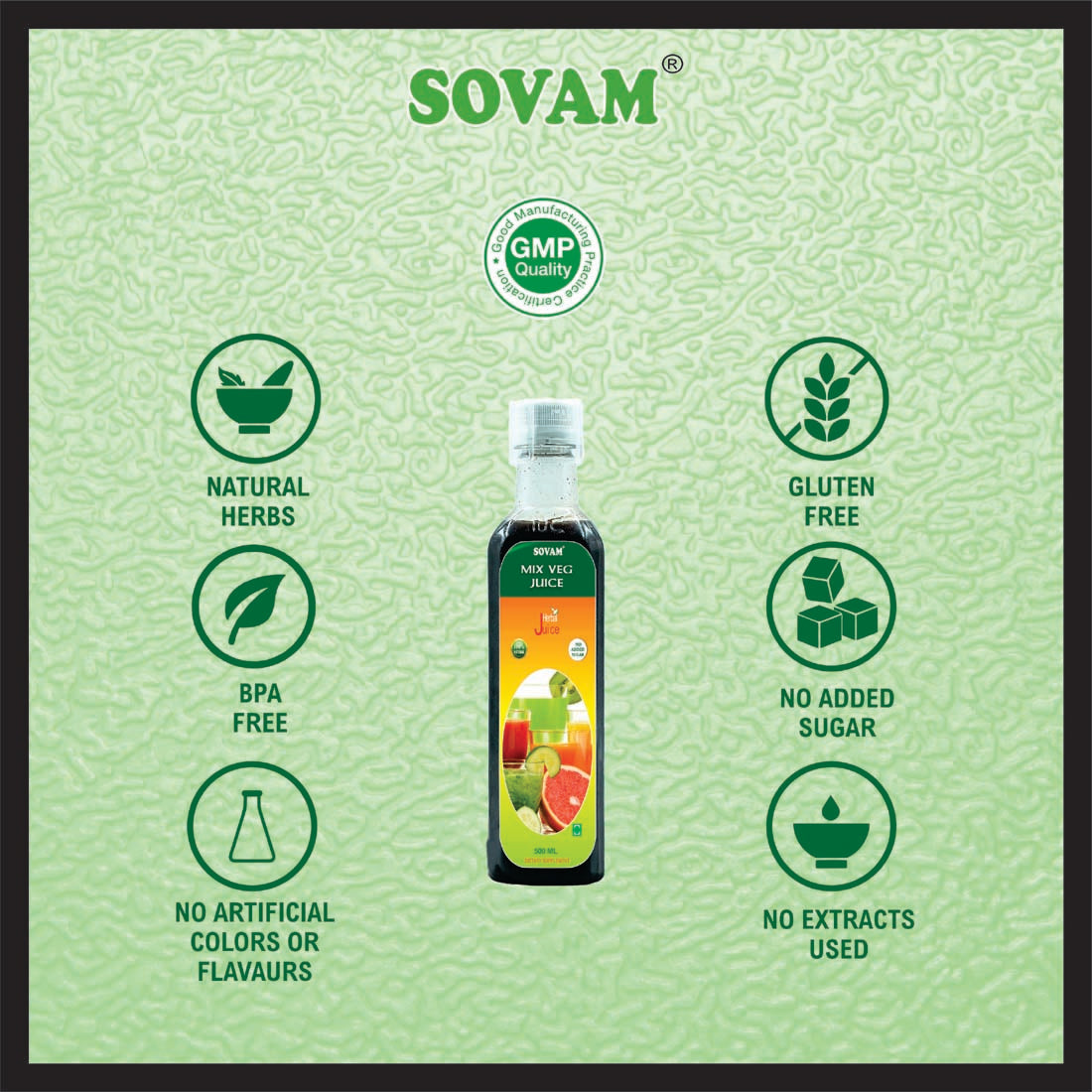 Sovam Mix Veg Juice - 500ml