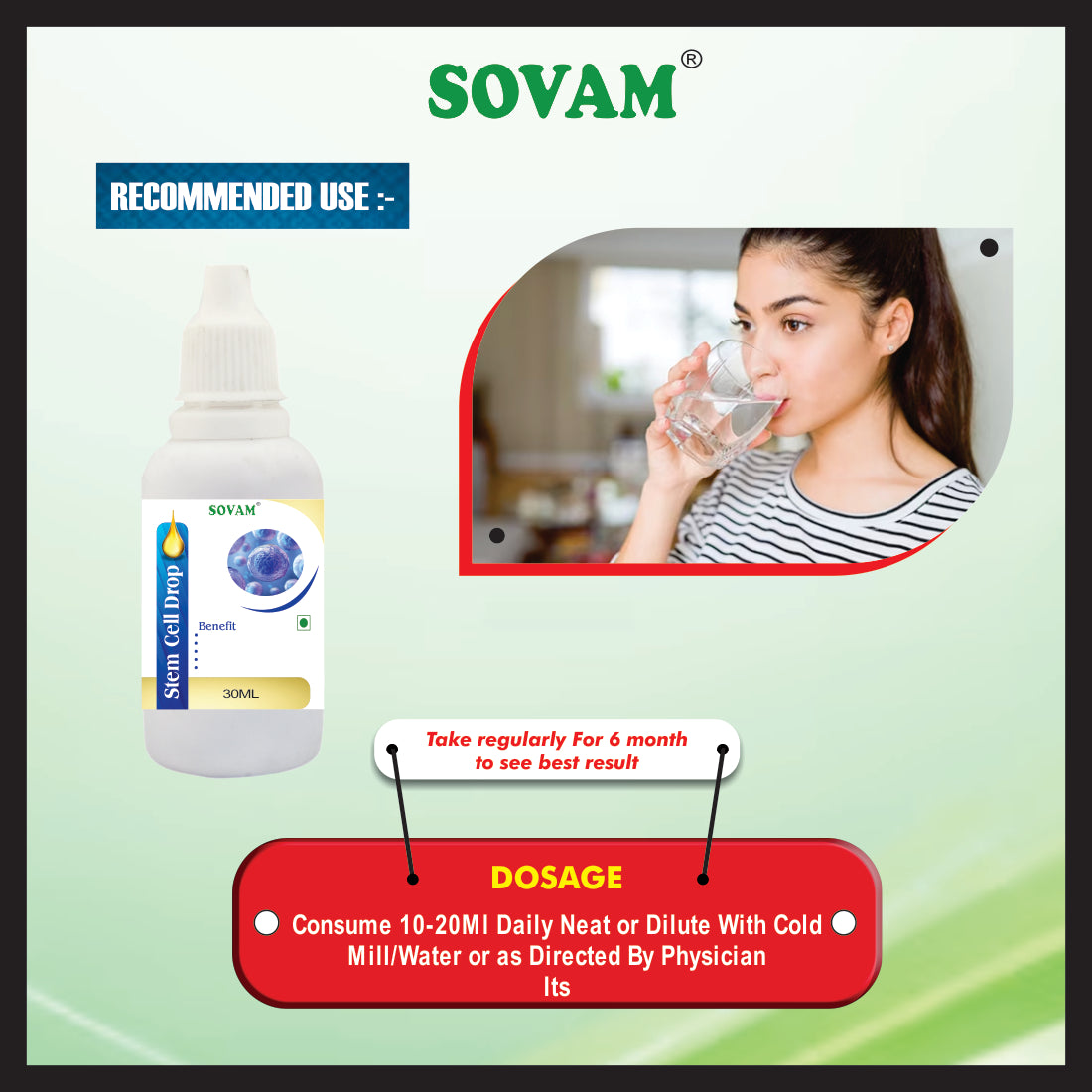 Sovam Stem Cell liquid Drops 30 Ml