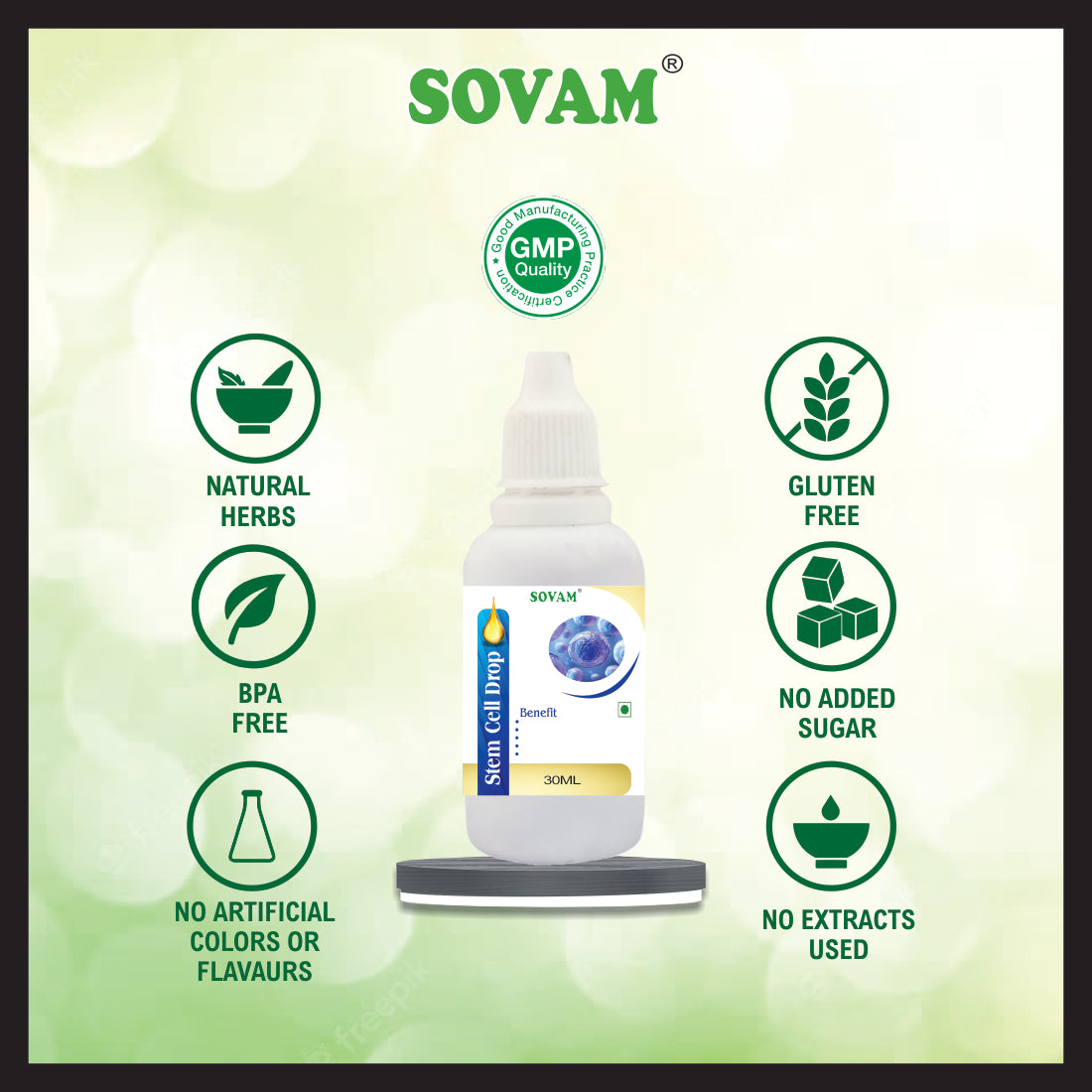 Sovam Stem Cell liquid Drops 30 Ml