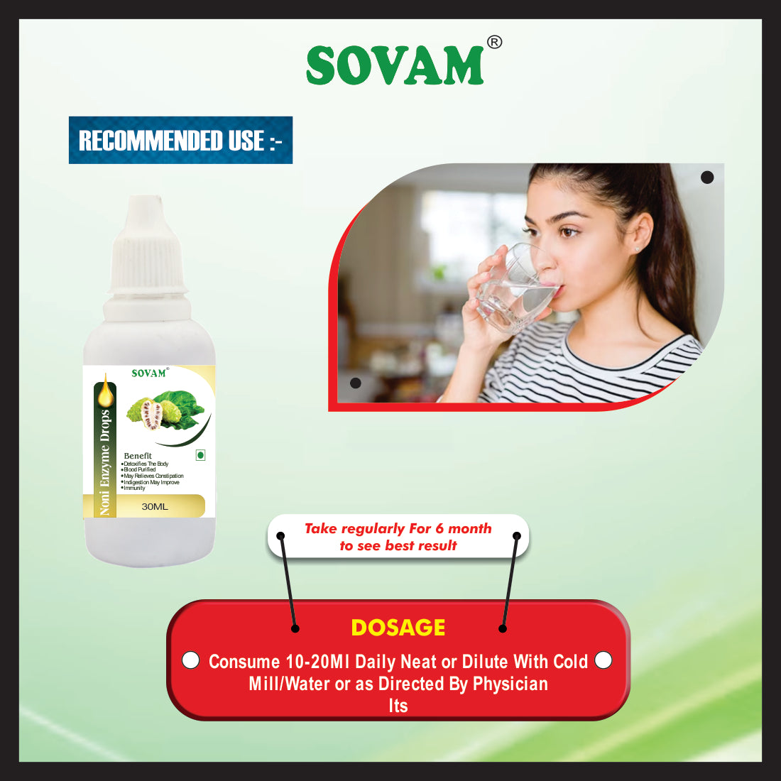 Sovam Noni Enzyme Drops 30 Ml