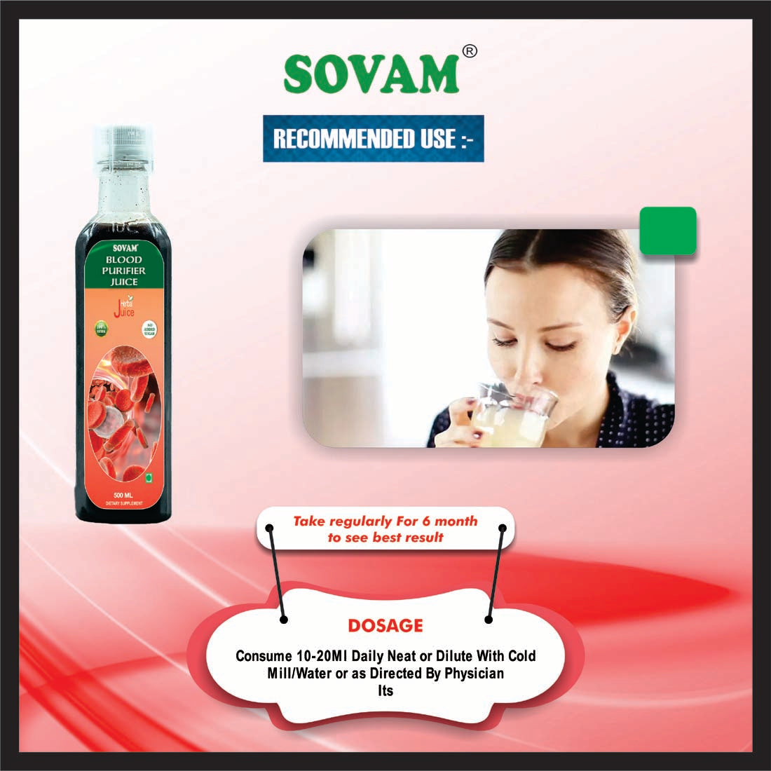 Blood Puro Juice 500ml  Ayurvedic Tonic | Sovam Ayurveda