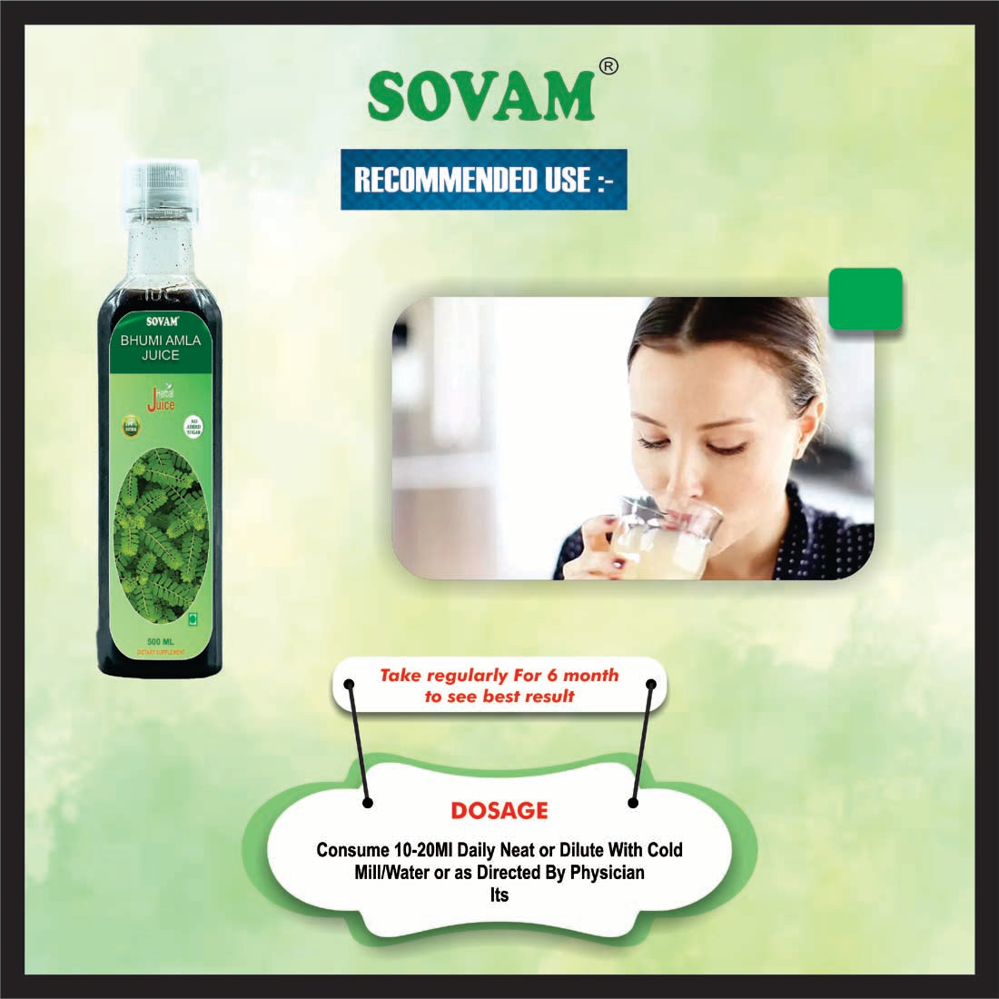 Sovam Bhumi Amla Juice ,500ml