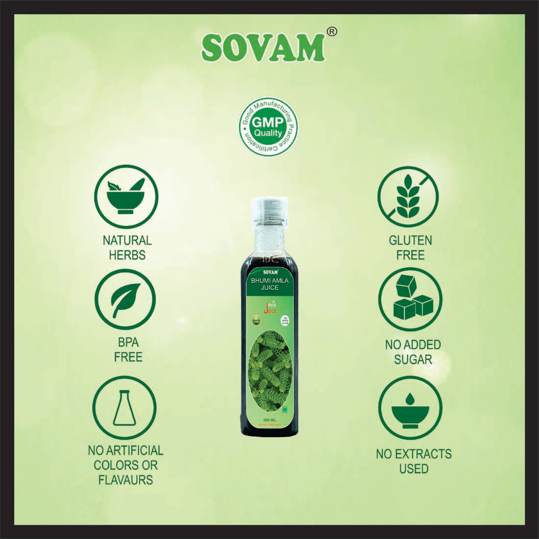 Sovam Bhumi Amla Juice ,500ml